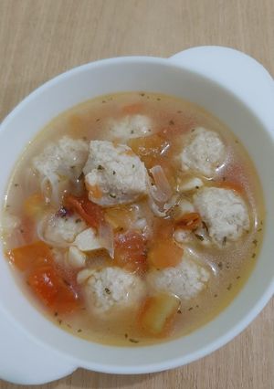 Foto resep Bakso Ikan Oat mpasi 1y+