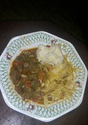 A picture of Fried liver stew.