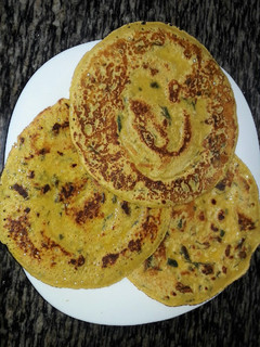 A picture of Chickpeas Pancakes#Breakfast Contest.