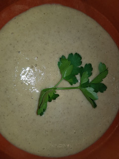 Una foto de Crema de champiñones