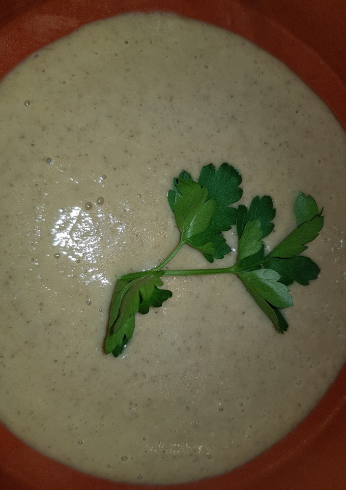 Una foto de Crema de champiñones