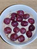 Desayuno de uvas 🍇 con yogur y pasas