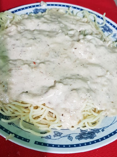 Una foto de Spaghetti 4 quesos