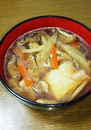 A picture of Yamagata-Style Ozoni Soup: Also Great as Udon or Soba Broth.