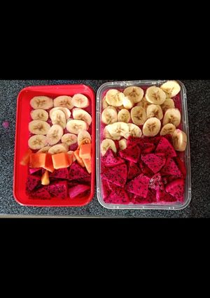 Foto resep Smoothies buah naga dan pisang 🍌