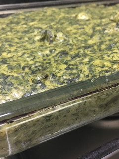 Una foto de Soufflé de espinaca y queso