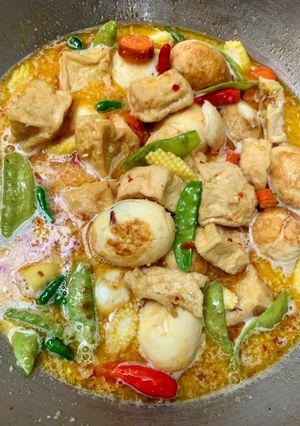 Foto resep Kare Telur Dan Sayur