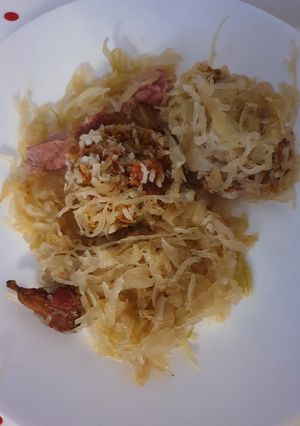 Sütőben sült töltött káposzta recept fotója