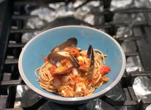 Hình của món Mì ý hải sản.