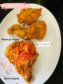 Foto resep Ayam geprek & Ayam goreng tepung