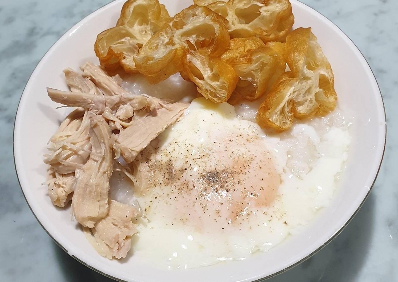 Bubur Ayam Hong Kong Rice Cooker