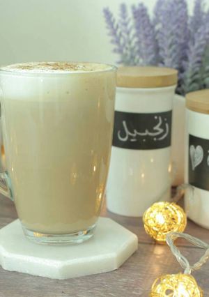 صورة لوصفة لاتيه الزنجبيل