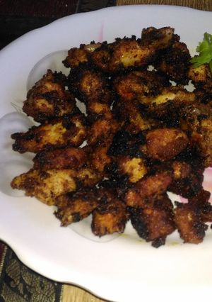 A picture of Chicken nuggets.