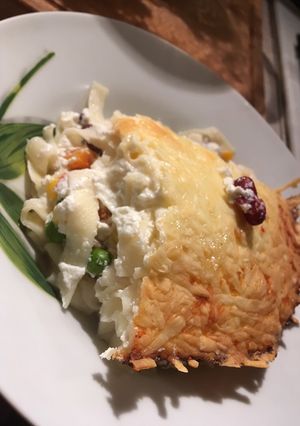 Rakott tészta karajjal! recept fotója