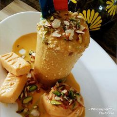 A picture of Whosayna’s Kesar Pista Badam Kulfi.