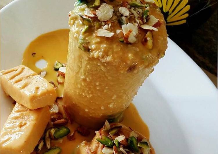 Recipe of Favorite Whosayna’s Kesar Pista Badam Kulfi