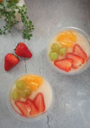 Foto resep Pudding Susu Buah