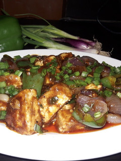 A picture of Chilli paneer.