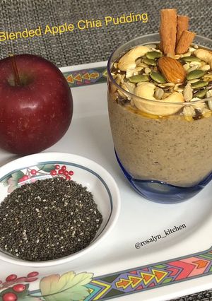A picture of Blended Apple Chia Pudding.