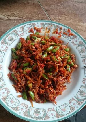 Foto resep sambel teri pete a la vijay
