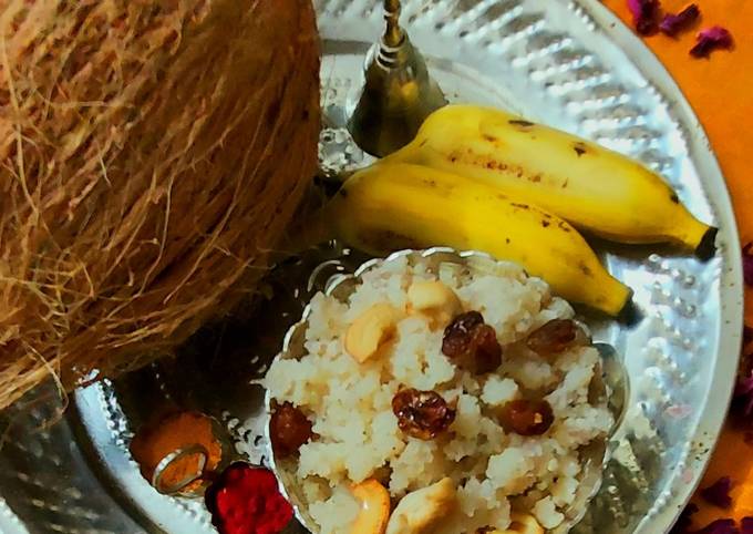 Recipe: Perfect Prasad Banana Sooji Halwa