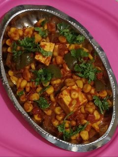 કોનઁ પનીર સબ્જી (Corn paneer sabji recipe in Gujarati) રેસીપી મુખ્ય ફોટો