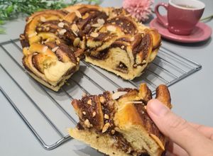 Foto resep Roti Spiral Cinnamons Nutella