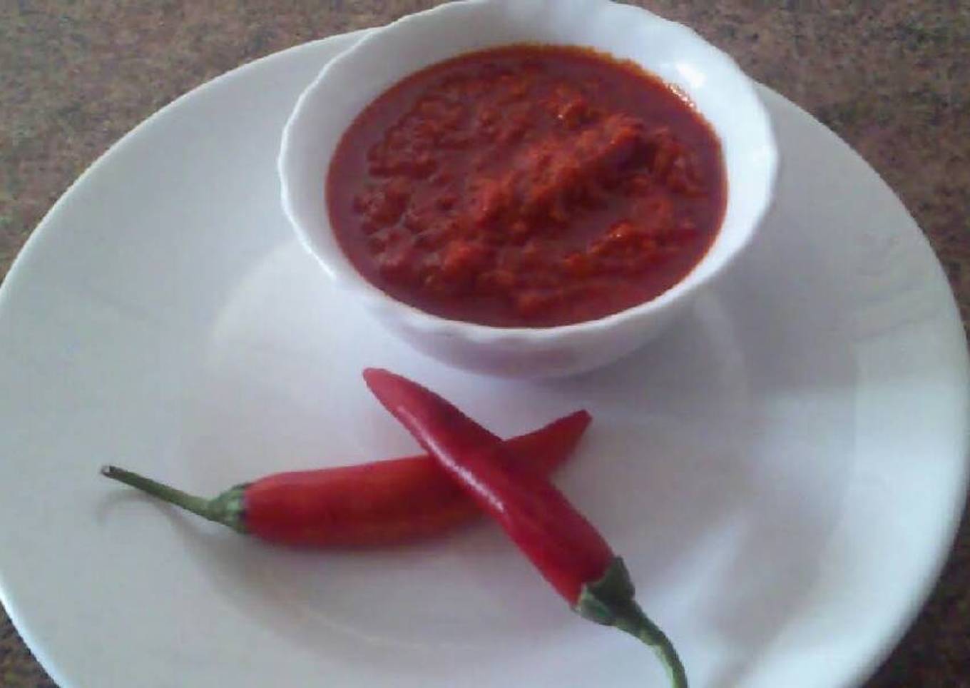 Como hacer salsa picante (tipo harissa)/comida de Marruecos