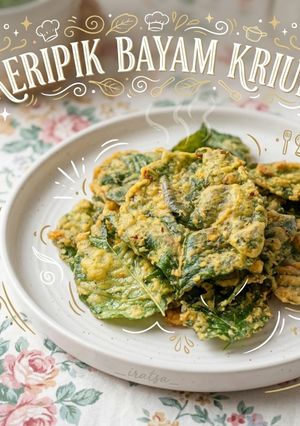Foto resep • KRIPIK BAYAM KRIUK •