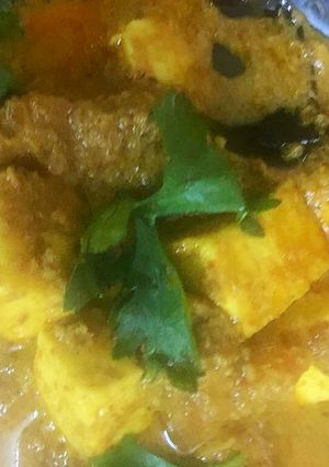 A picture of Chettinad Paneer.