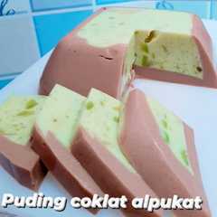 Puding coklat alpukat-レシピのメイン写真