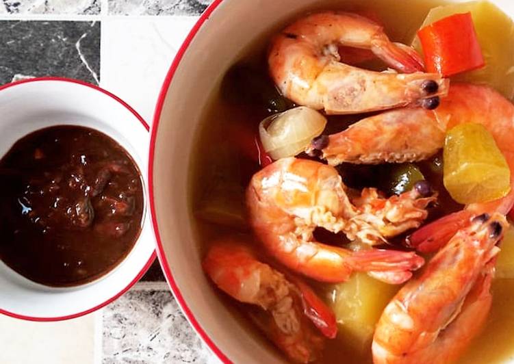 Bagaimana Membuat Asem-asem Udang sambel petis Anti Gagal