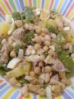 Una foto de Ensalada de judías