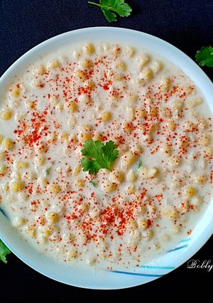 A picture of Boondi raita.