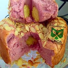 A picture of Purple Sweet Potato  Bread!.