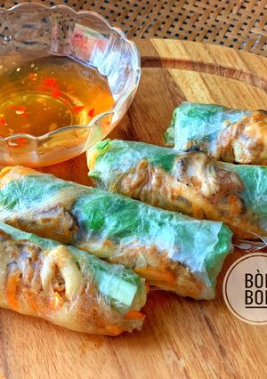 Hình của món Bì Cuốn Nấm Chay.