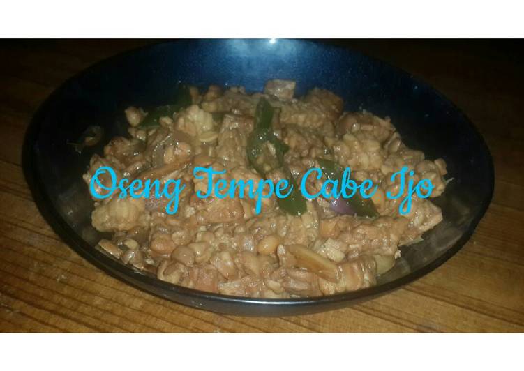 Oseng Tempe Cabe Ijo