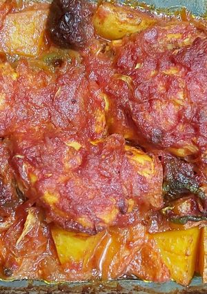 عکسی از دستور خوراک مرغ با آب پرتقال