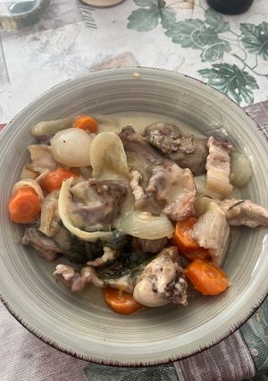Una foto de Ragú de conejo al vino blanco