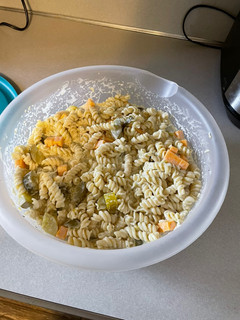 A picture of Dill pickle salad.