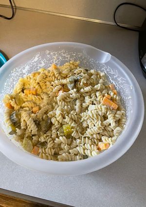 A picture of Dill pickle salad.
