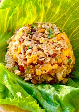 A picture of Oatmeal Egg Fried Rice.