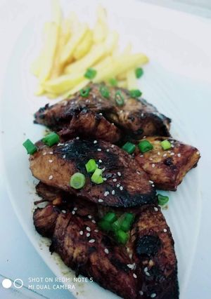 صورة لوصفة ستيك دجاج باربكيو 😍