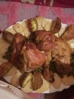 صورة لوصفة طاجين جلبانه بالدجاج