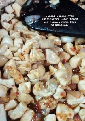 Foto resep (20). Sambal Goreng Ayam (Sanga Cabe' Manok:kutai)