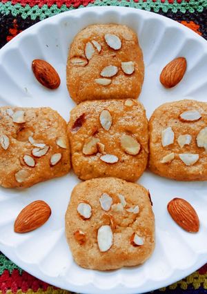 A picture of Delicious yummy tasty Sattu powder Burfi.