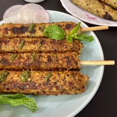 A picture of Chicken Seekh Kabab.