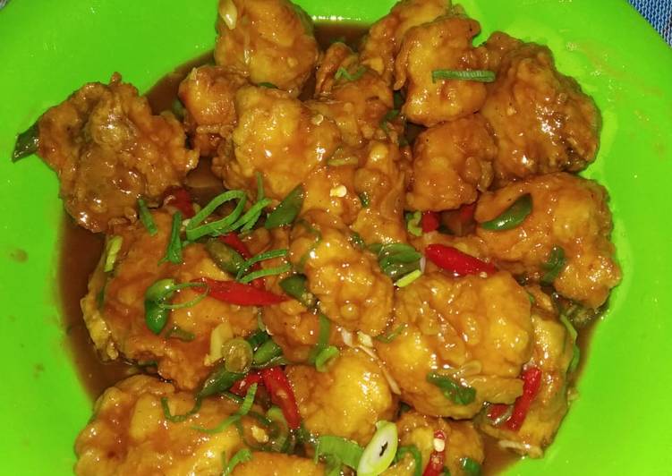 Resep Ayam crispy saus tiram, Lezat Sekali