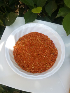 A picture of Homemade orange bread crumbs.