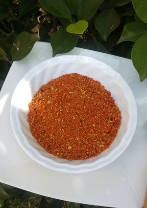 A picture of Homemade orange bread crumbs.